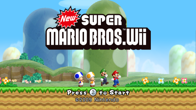 뉴 슈퍼 마리오 브라더스 Wii 북미판 New Super Mario Bros. Wii USA (닌텐도 위 - Wii - iso 다운로드)