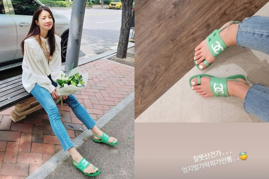 이시영, 100만원 넘는 샤넬 샌들 신었는데 피 안 통해 당황...