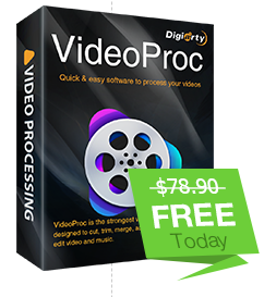 VIDEOPROC v3.8 한시적 무료 다운로드 : 4k 영상편집, 무료인코딩, 유튜브다운로드