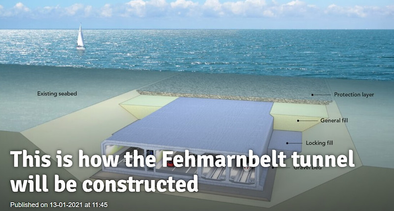 덴마크 페마른벨트 해저터널...세계 최장 침매터널 VIDEO: The Fehmarnbelt Tunnel, the world’s longest immersed tunnel