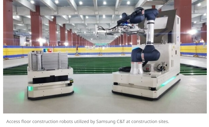 삼성물산, 건설현장 고위험 작업 대체하는 '플로어 로봇' 상용화 VIDEO: Samsung C&T Leads Smart Construction with Robotic Technology