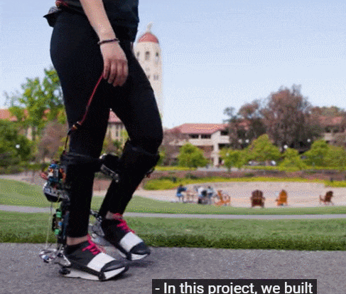 스탠포드대, 더 빨리 걷고 뛸 수 있는 외골격 발 개발 VIDEO: Stanford exoskeleton walks out into the real world