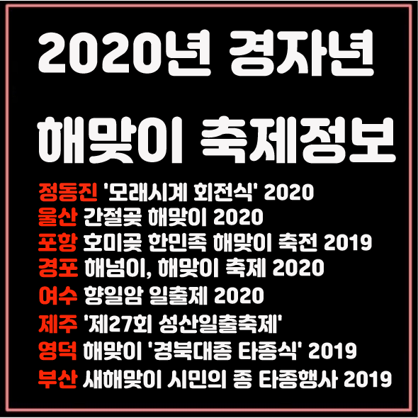 2020년  경자년(庚子年) 해맞이 축제