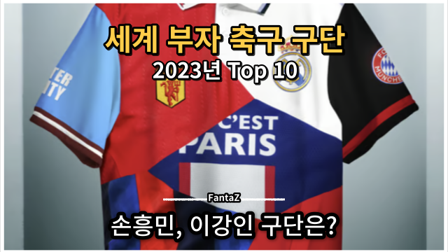 2023년 세계 부자 축구 구단 랭킹 Top 10