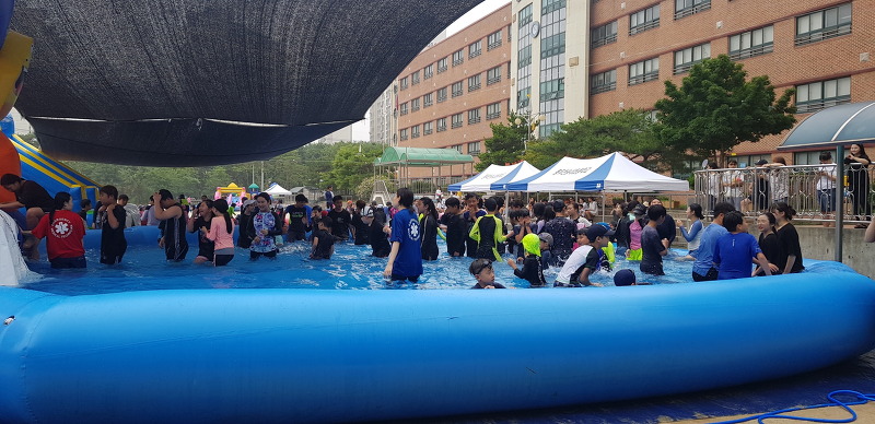 동두천 송내초등학교 물놀이에어바운스 수영장