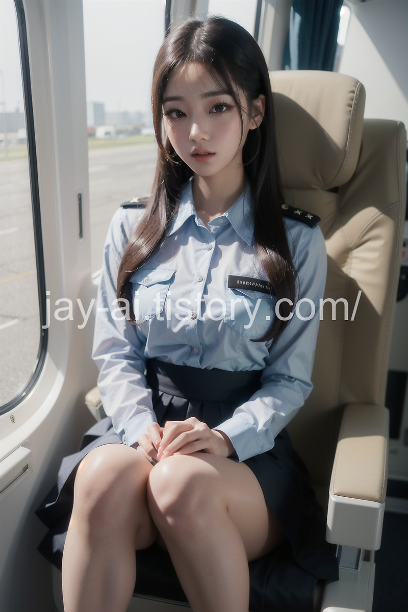 [AI lookbook] 항공사 승무원 제복 패션 여자친구 Airline Flight Attendant Uniform Fashion Girlfriend / 客室乗務員 制服 ガールフレンド