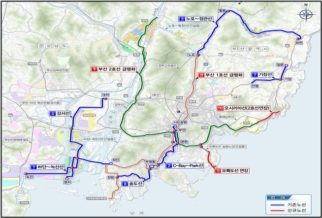 부산 인천 ‘도시철도망 구축계획 변경안 확정 [국토교통부]
