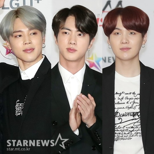 방탄소년단 지민, 멤버 진, 슈가와 '진기민' 저스트댄스로 팬 소통