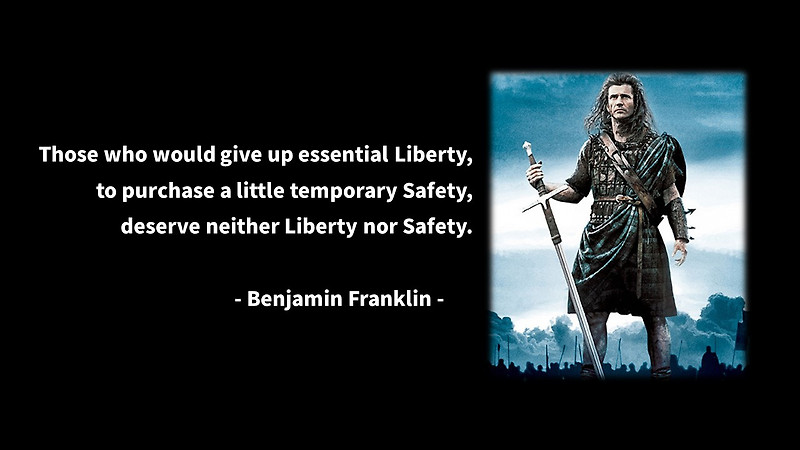 영어 인생명언 & 명대사 : 자유, 평화, 안전 : 벤자민 프랭클린/Benjamin Franklin - Quotes&Proverb