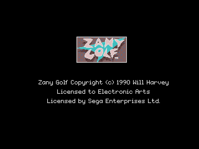 Electronic Arts - 자니 골프 영문판 Zany Golf USA & Europe (메가 드라이브 - MD - 롬파일 다운로드)