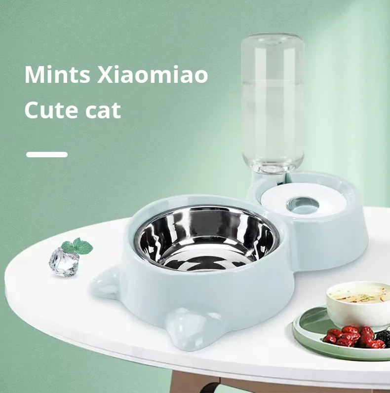 애완 동물 개 고양이 그릇 분수 자동적인 음식 물 공급 용기