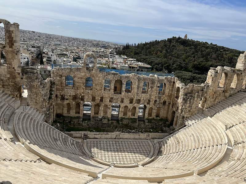 [그리스아테네여행] 드디어 아크로폴리스에 들어갑니다[202303]디오니소스 극장, 아티쿠스 음악당(통합권입장가능)