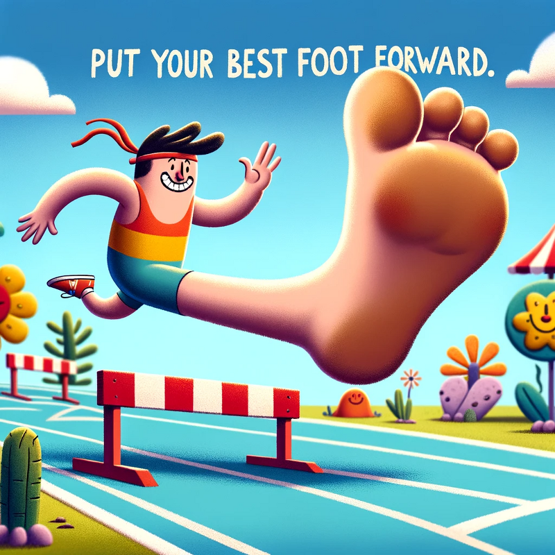 미드에 나오는 영어표현 익히기 'Put your best foot forward'