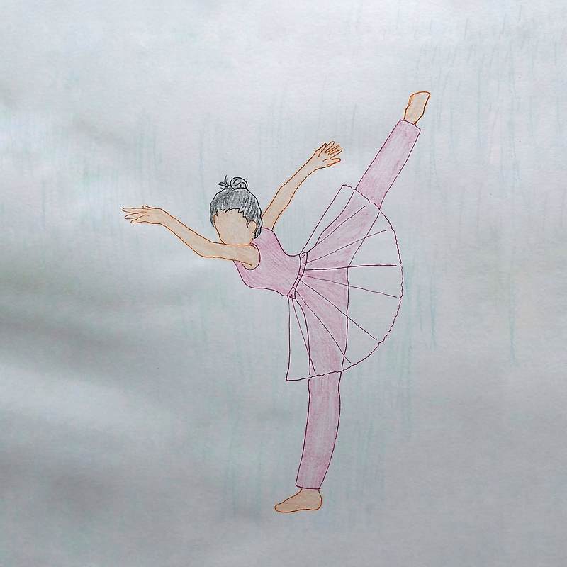 왈츠 연습 - 일러스트 그림 드로잉 2017
