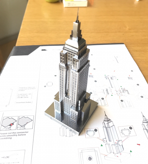 인테리어 소품으로 딱! 저렴한 취미 3D 메탈퍼즐 엠파이어 스테이트 빌딩 만들기