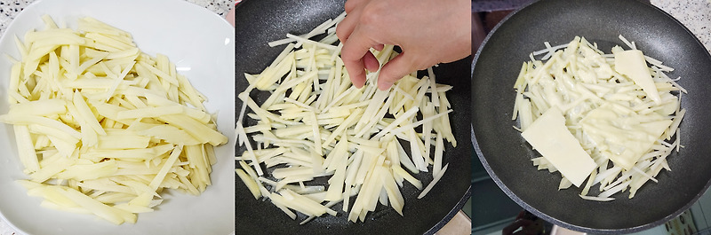 밀가루 없는 치즈 감자채전 만들기