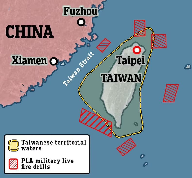 일촉즉발...중국 vs 대만 전쟁 일어날 것인가? VIDEO: Chinese military organise air defence to shoot live ammunition