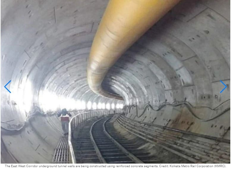 인도, 최초 하저 메트로 첫 시험 운행 VIDEO: How Kolkata is creating history with India's first underwater metro