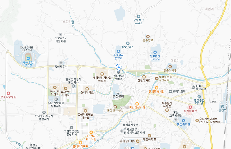 홍성 삼성전자 서비스센터 영업시간 예약 전화번호 위치 찾기