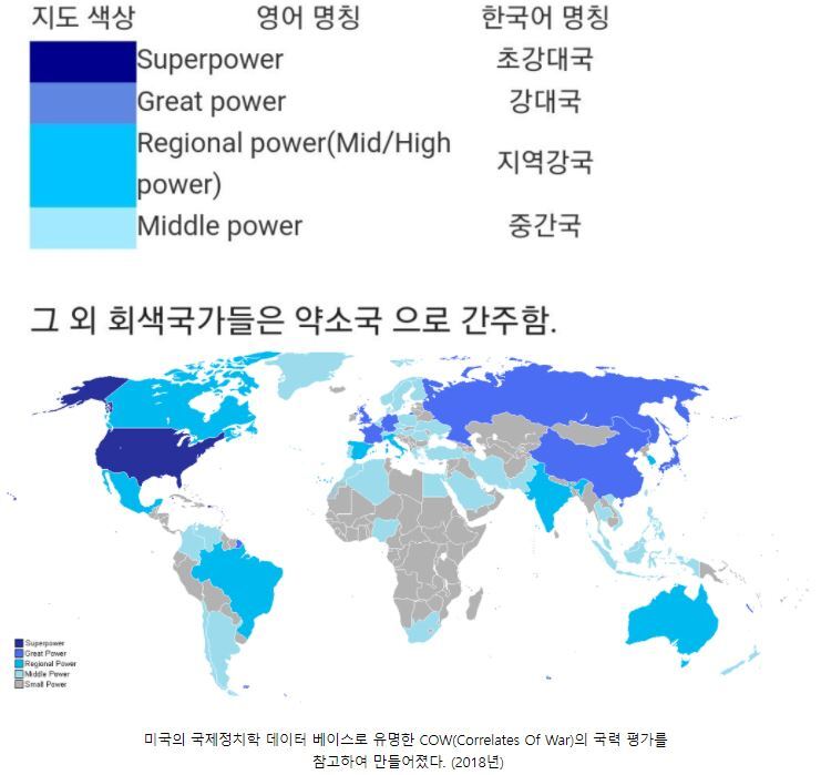 세계 국력 지도