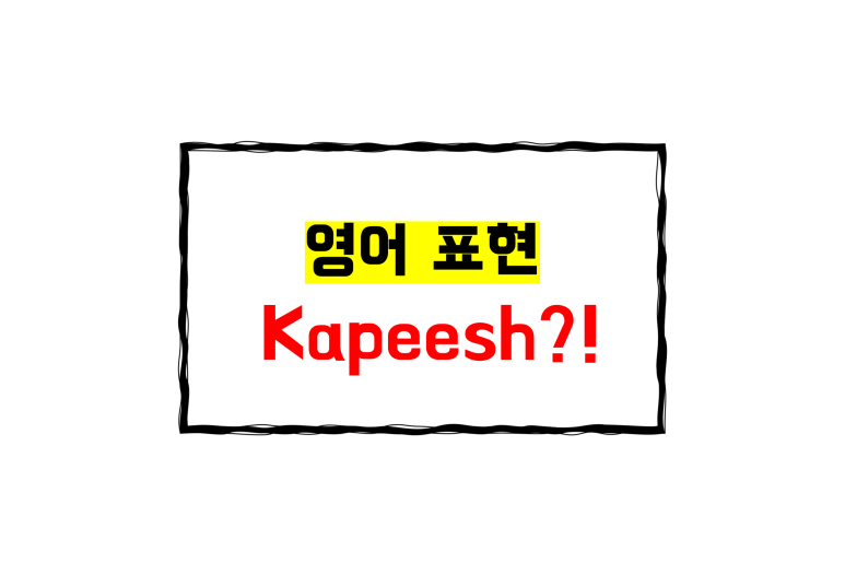 (미국 은어) Kapeesh?!