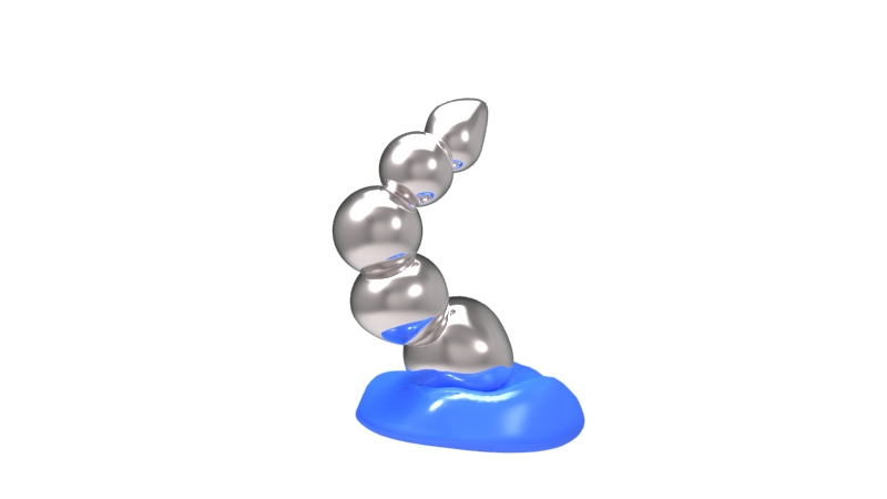 물방울 조형물 디자인 시안 1.