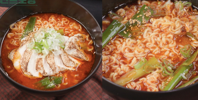 어라면 류수영 편스토랑 레시피 어남맛기름 박솔미 깡새우된장라면 숙성된장 박수홍 얼큰설렁탕라면 만드는법 153회 1118방송
