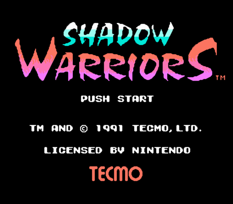 NES ROMS Shadow Warriors (EUROPE / 유럽판 롬파일 다운로드)