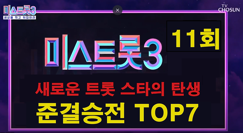 Miss Trot 3 (미스트롯3) Episode 11, Semifinal, Top 7, Best new song ever 나영 Nayoung's 99881234 / 정서주 Jeong Seo-joo's Wind, Wind / 미스김 Miss Kim's Hong-sil (ft. voting status, voting method)