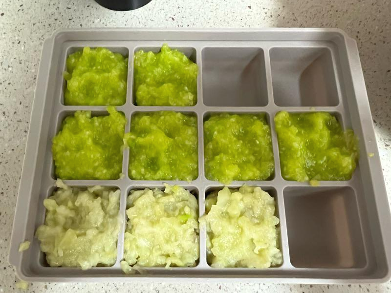[ 중기 이유식 준비 ] 실리만 찜기로 야채 큐브 만들기 - 가지&애호박