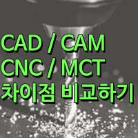 CAD, CAM의 차이점 / CNC, MCT의 차이점 / 설계부터 생산까지!!