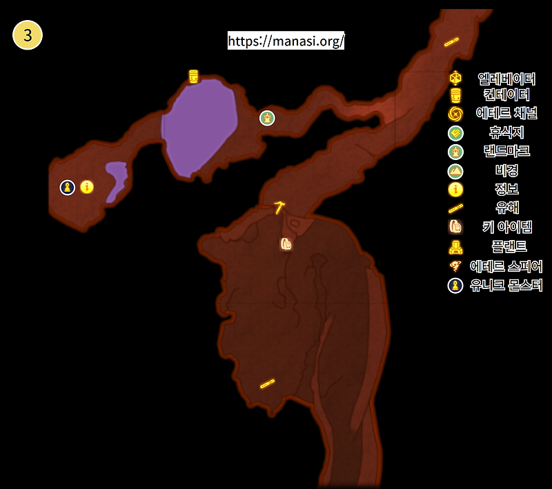 제노블레이드 3 : 아에티아 지방 상층부 전도 (제노블레이드 3 지도)