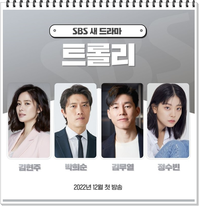 SBS 월화 드라마 트롤리, 등장인물 김현주-박희순-김무열-정수빈 16부작