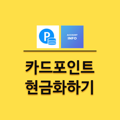 카드포인트 현금화 계좌이체 서비스 / 여신금융협회, 어카운트포인트