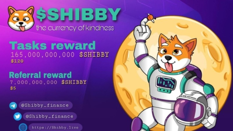 Shibby 에어드랍 165,000,000,000 $SHIBBY ($120), 코인마켓캡 및 베이비스왑 기상장 코인