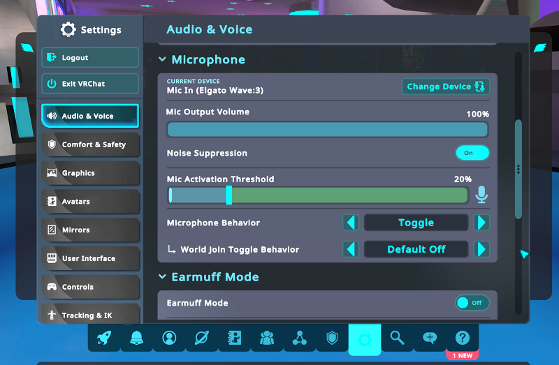 VRCHAT Mic Output volume Not Working