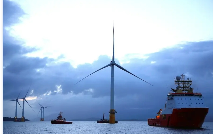세계 최초 부유식 해상풍력발전소 '하이윈드스코틀랜드'...5년간 세계 최고 효율 기록 VIDEO:The world’s first floating offshore wind farm turns 5:  Hywind Scotland