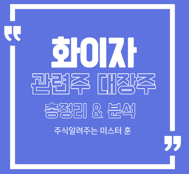 화이자 관련주 총정리 & 분석