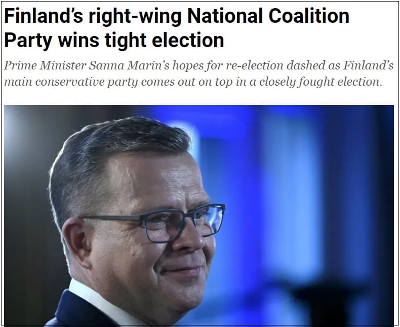 핀란드 총선, 우파 절대적 승리 ㅣ 트럼프 2024년 대선 후보 압도적 지지...핍박 효과