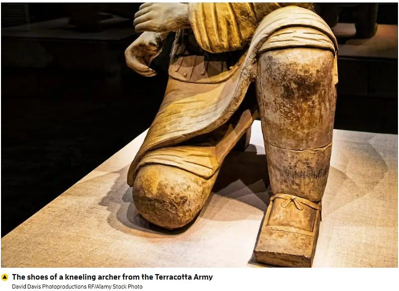 유난히 강했던 중국 진시황 전사들의 병마용 신발 비밀 분석 VIDEO:Terracotta Army shoes reveal secrets of ancient Chinese footwear