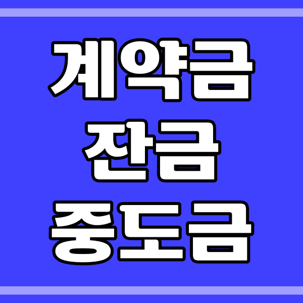 계약금 중도금 잔금_법적 의무? (419번)