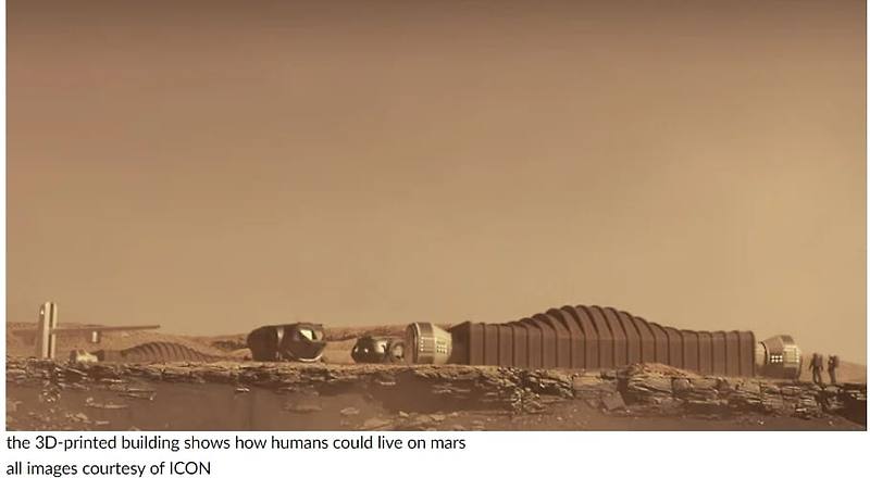 인간의 3D 프린팅  화성 거주지 VIDEO: ICON 3D prints simulated mars habitat designed for NASA by bjarke ingels group