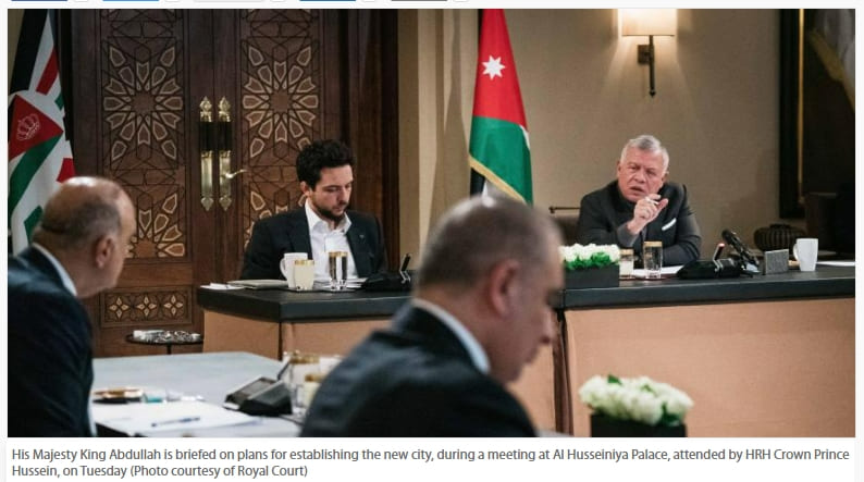 요르단, 인구 1백만명 신도시 건설 추진...한국 건설사 참여 기대 VIDEO: Jordan King briefed on plans for establishing new city
