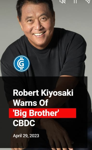 부자 아빠 가난한 아빠의 '로버트 키요사키',  CBCD는 빅브라더...금은비트코인 사 모아라! Robert Kiyosaki Says Regional Banks Are Being Wiped Out — Calls Fed 'Criminal'