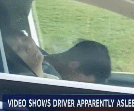 테슬라에서 잠든 운전자들 VIDEO:Tesla Autopilot Saves Drunk Driver Life