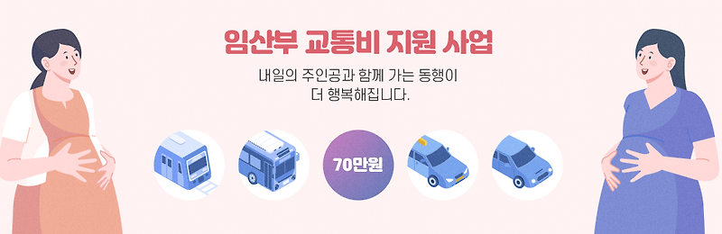 임산부 교통비 지원사업 |서울시에서 70만원의 교통 포인트 신청방법 및 지원대상