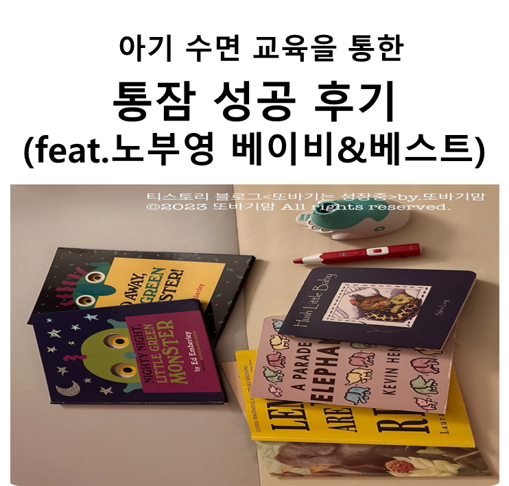 아기 수면 교육을 통한 통잠 재우기 성공 후기(feat.노부영 베이비&노부영 베스트)