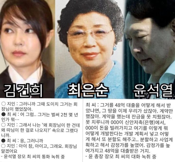 윤석열 장모 '잔고증명 위조' '징역 1년 확정'