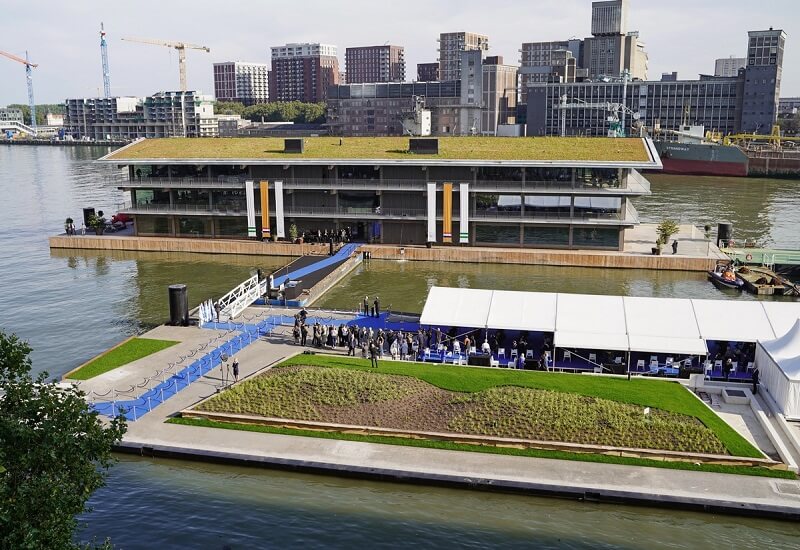 반기문 전 UN 총장 주재하는 로테르담 NGO 개소식...세계 최대 플로팅 오피스 VIDEO:  The World's Largest Floating Office is Coming to Rotterdam