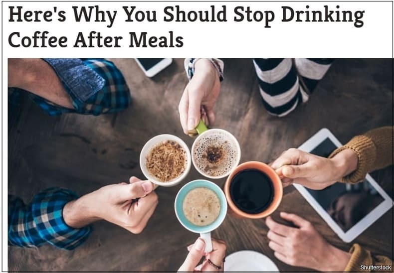 점심 먹고 뭐하세요?...커피 금물...왜 Why You Should Stop Drinking Coffee After Meals